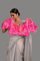saree with stitched blouse 1