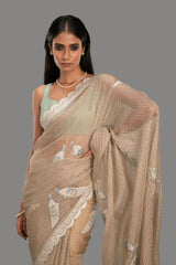 saree with stitched blouse 18