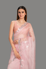 saree with stitched blouse 19