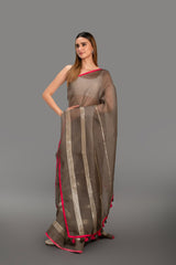 saree with stitched blouse 2