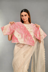 saree with stitched blouse 22