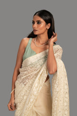 saree with stitched blouse 25
