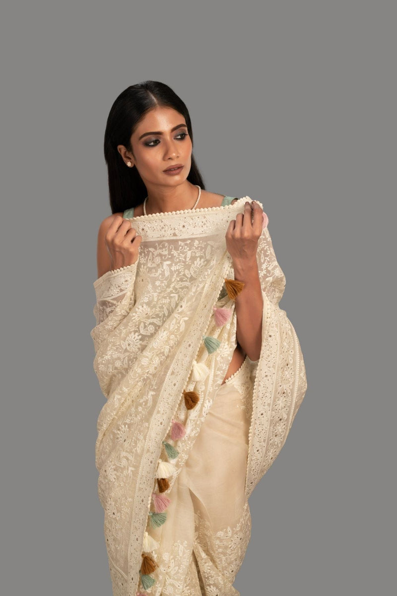 saree with stitched blouse 25