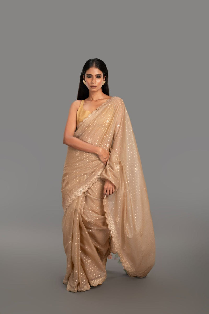 saree with stitched blouse 27