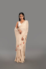 saree with stitched blouse 29
