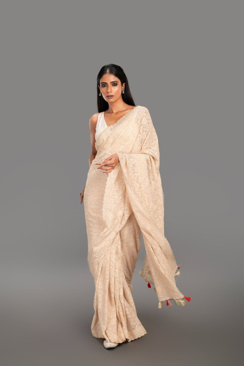 saree with stitched blouse 29