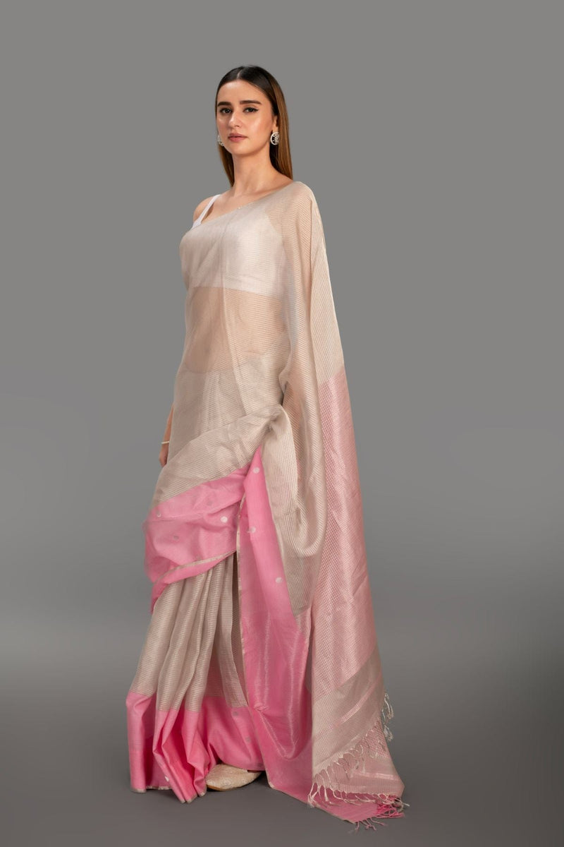 saree with stitched blouse 3