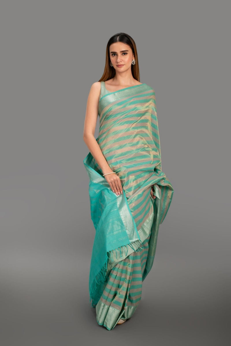 saree with stitched blouse 7