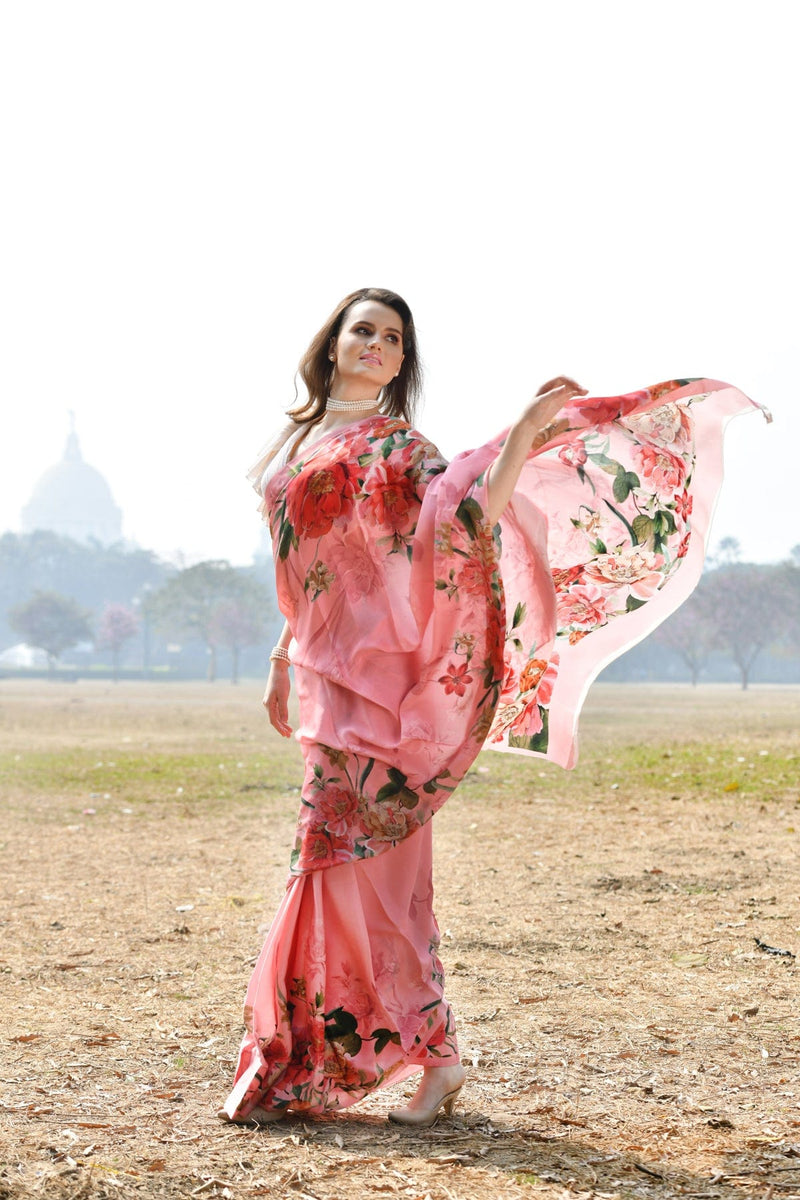 Pure Satin Modern Digitally Printed saree
